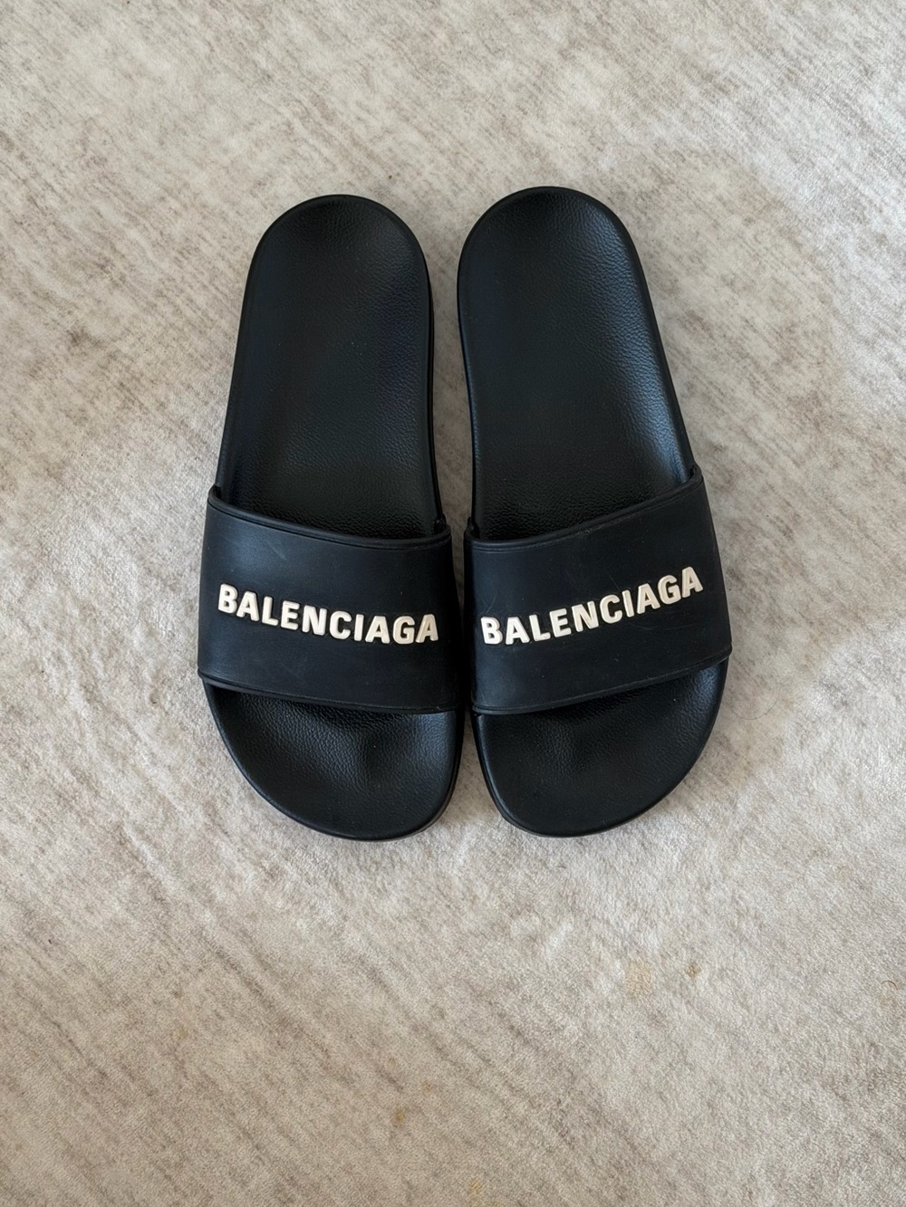 Balenciaga Black Slides